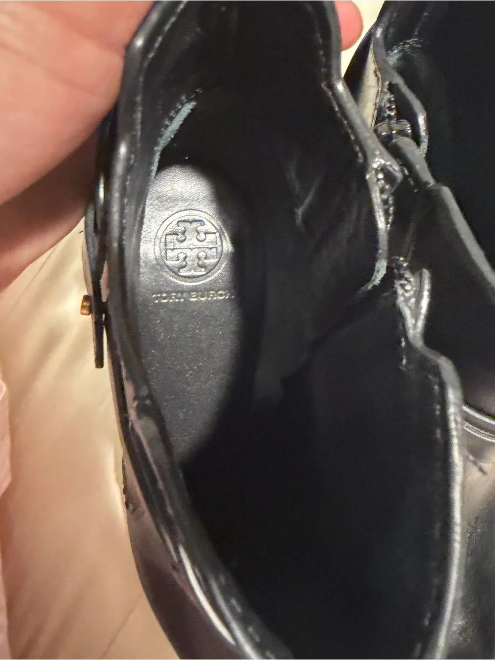 Tory Burch Black Leather Buckle Ankle Booties